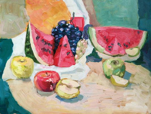 Juicy Fruits Still Life Canvas Art
