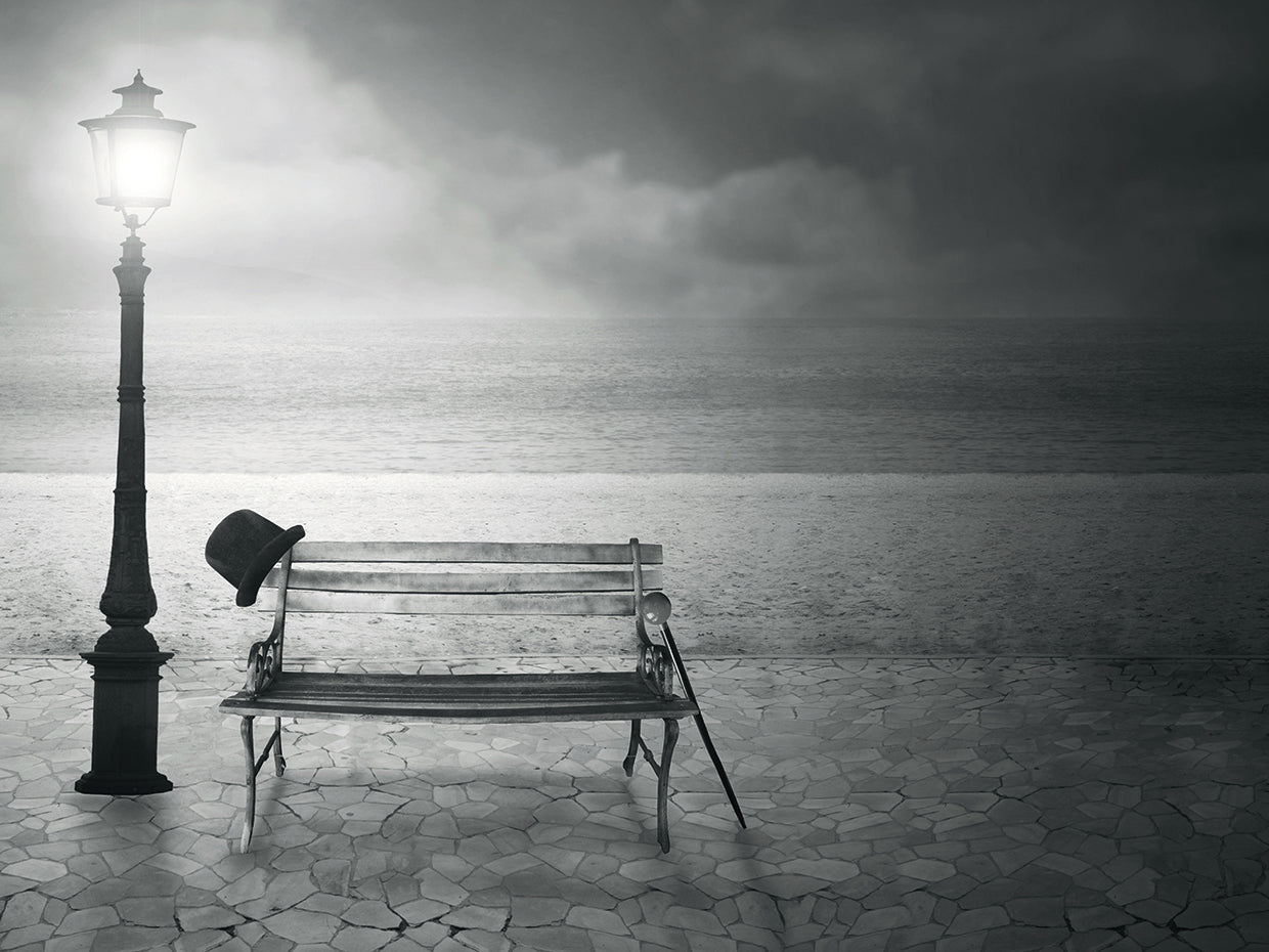 Vintage Street Lamp Bench