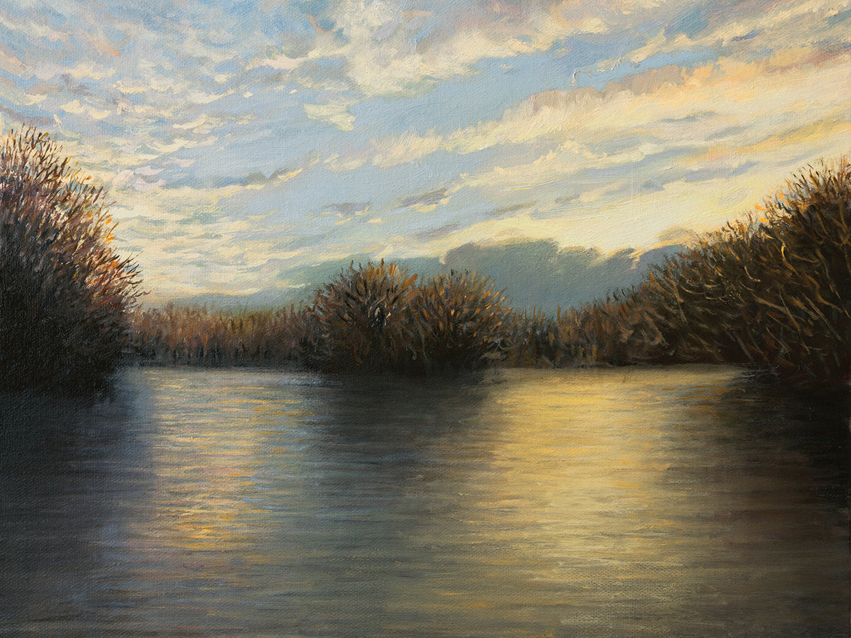 Arte de la lona Sunbeam Lake Shimmer