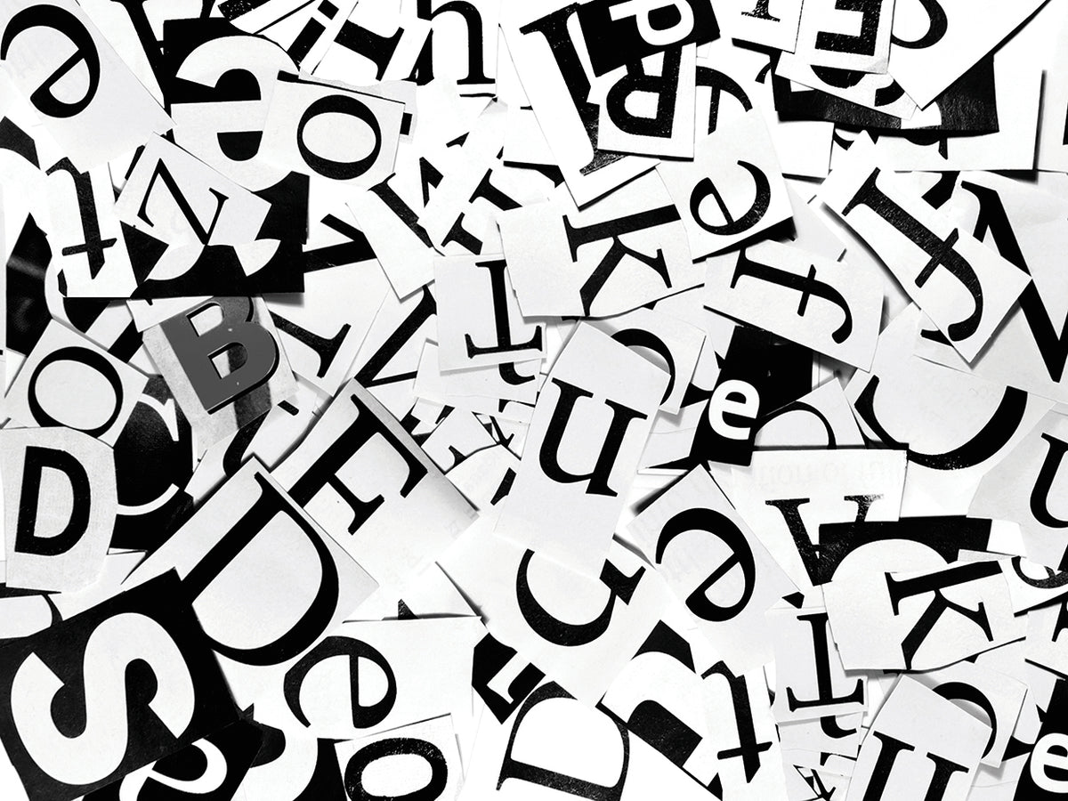 Newspaper Alphabet Soup