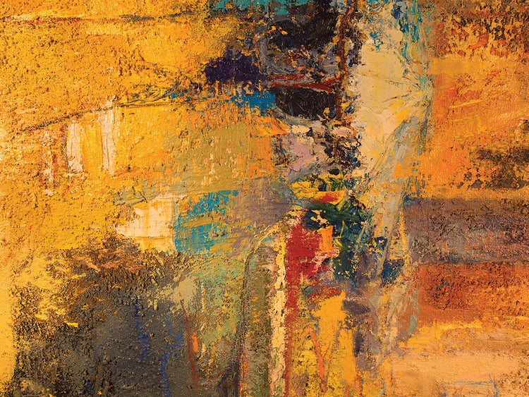 Primary Color River Abstract