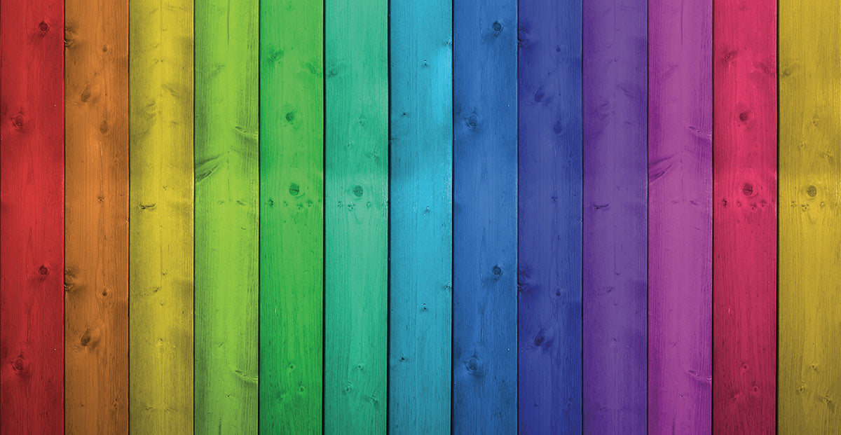 Rainbow Wood Stripes