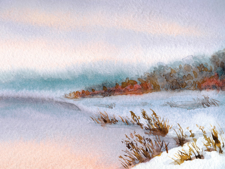 Arte de la lona del río Rosy Frost