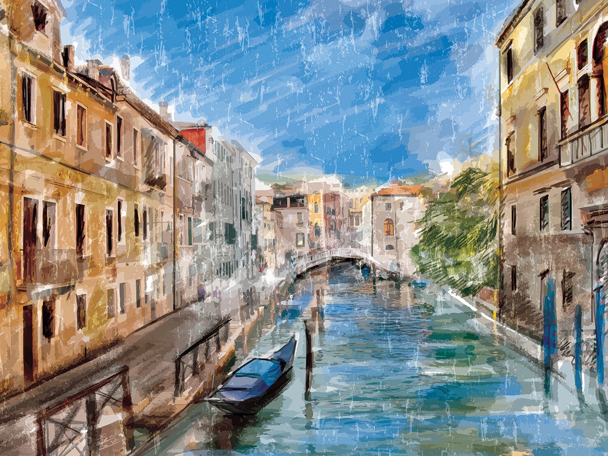 Lienzos Venecia Calm Blue Canal