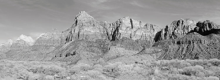 Arte de la lona del parque de Zion de los acantilados de la piedra arenisca