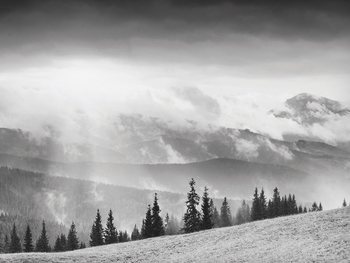 After the Storm Foggy Mountains