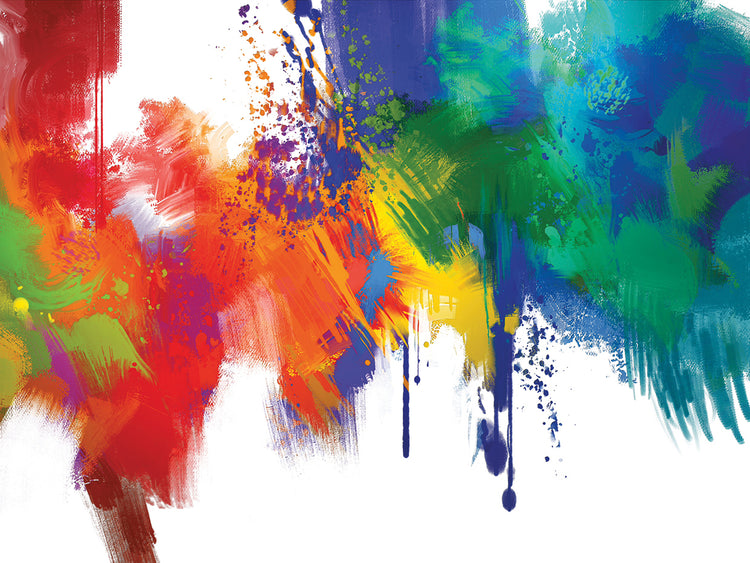 Rainbow Ricochet Abstract