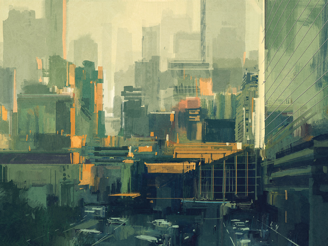 Urban Sunset Cityscape