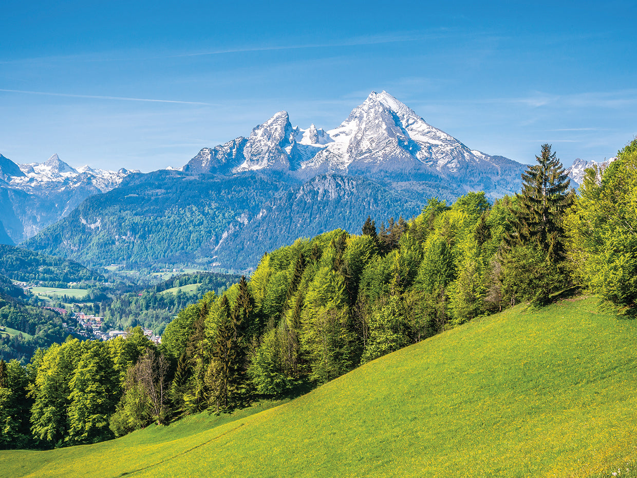 Cuadro en lienzo de los Alpes bávaros de verano