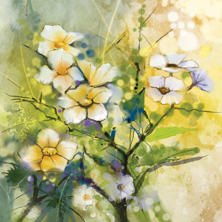 Arte de la lona de los destellos de la primavera de Sakura