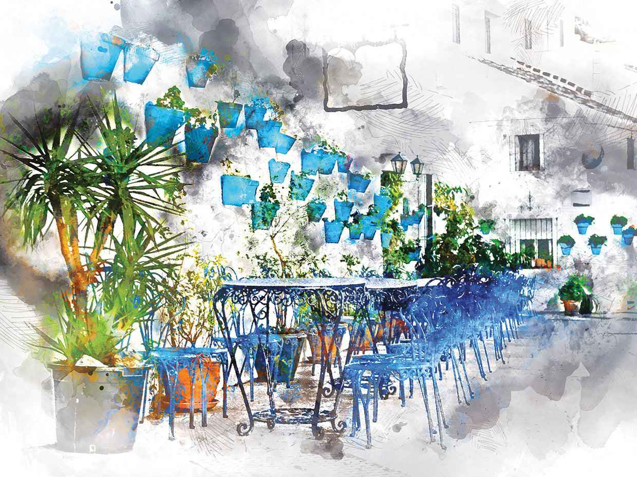 Café Costa del Sol Lienzo
