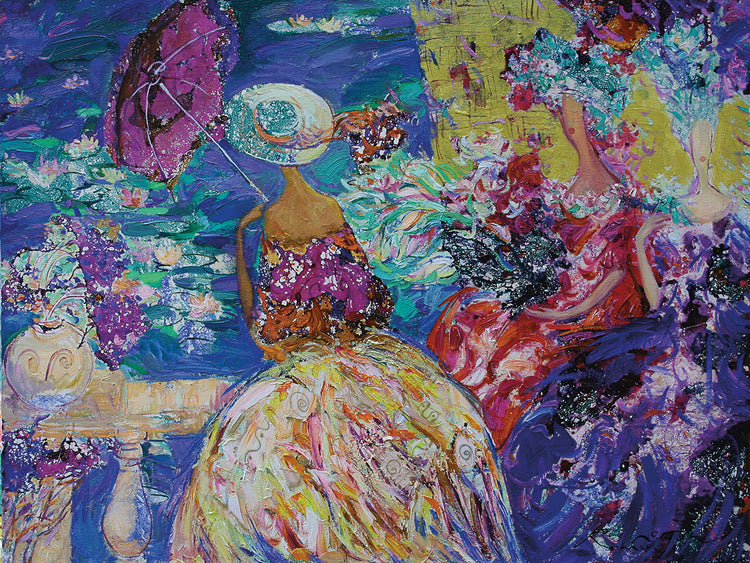 Purple Parosol Party Ladies