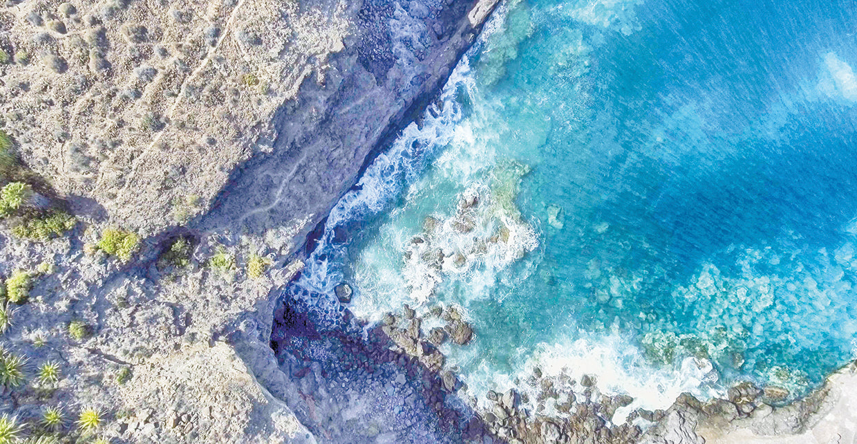 Arte de lienzo de Azure Rocky Cove