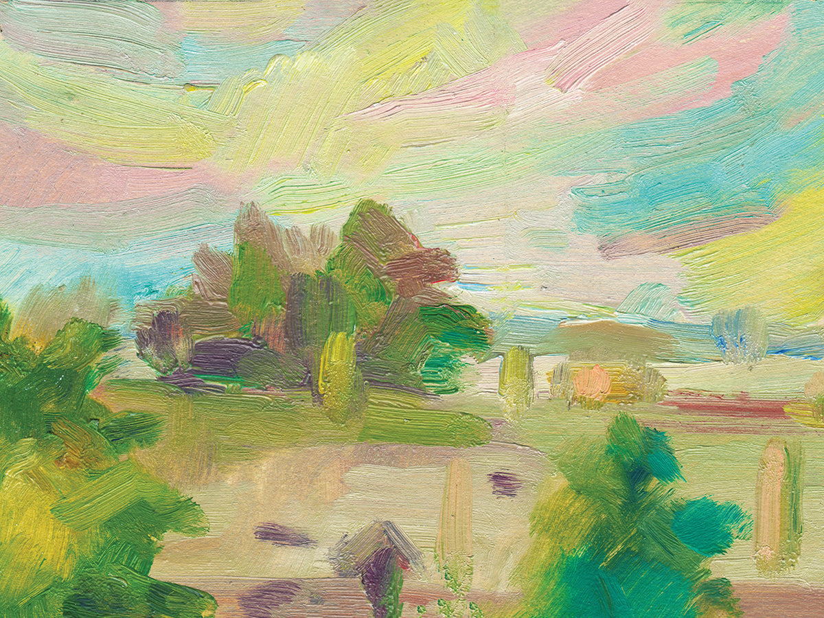 Brushy Bush Summer Landscape