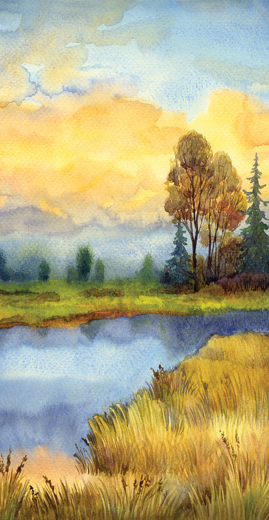 Rising Mist Pond Canvas Print