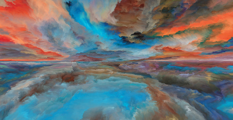 Ver colores en las nubes Lienzo