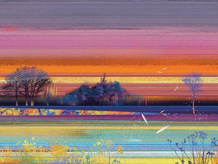 Sunset Stripes Meadow