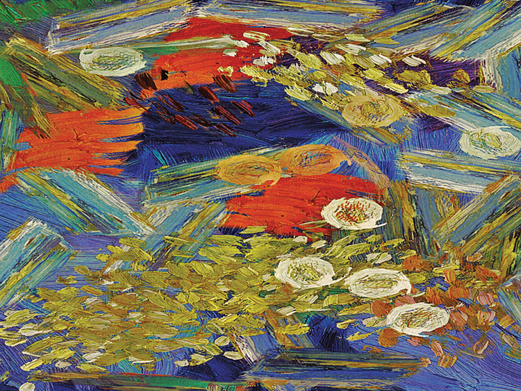 Chasing Goldfish Abstract