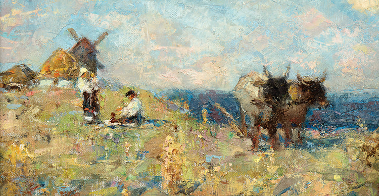 Arte de lienzo de picnic español