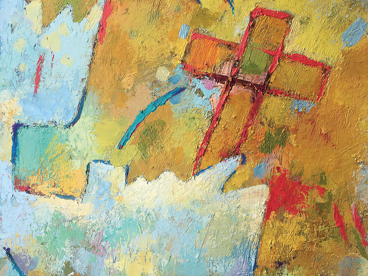 Cross and Crown Abstract