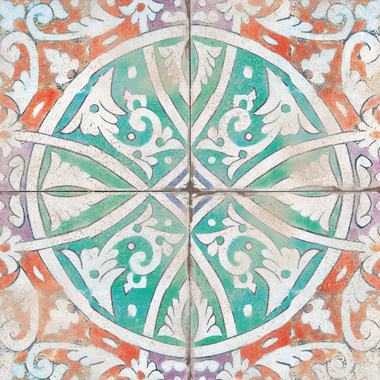 Arte de la lona del modelo del azulejo de las joyas de Marruecos
