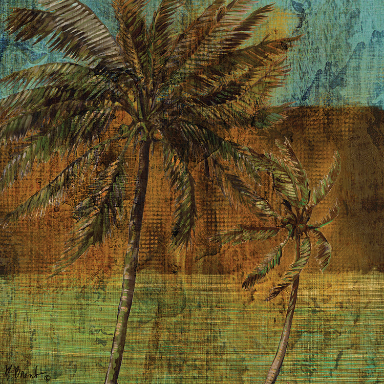 Lienzos cuadrados contemporáneos Palm III