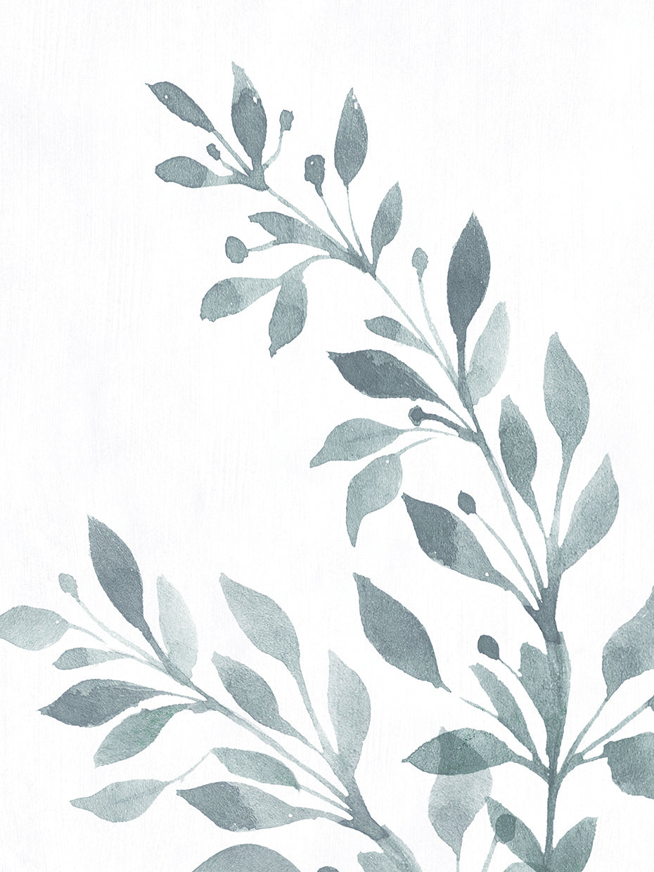 Blue Botanical Wash I