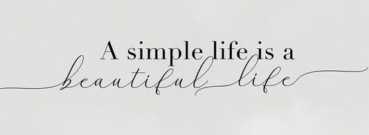 Simple Beautiful Life Canvas Print