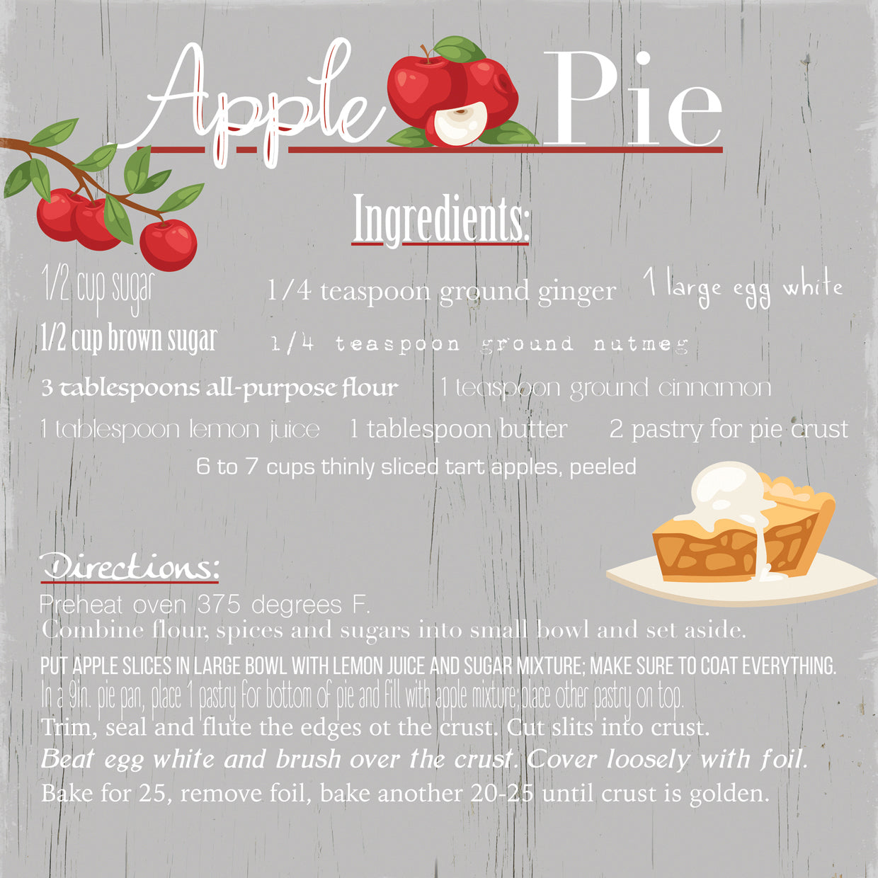 Tarta de manzana Lienzo