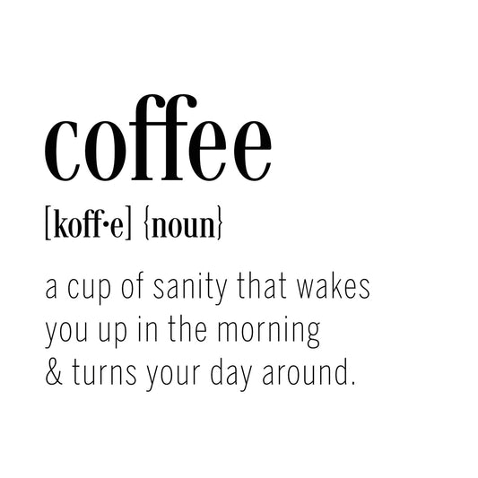 Coffee Definition Canvas Print