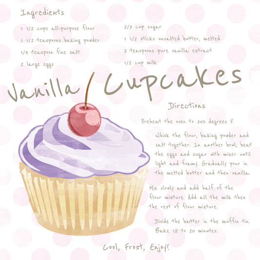 Vanilla Cupcake Canvas Print