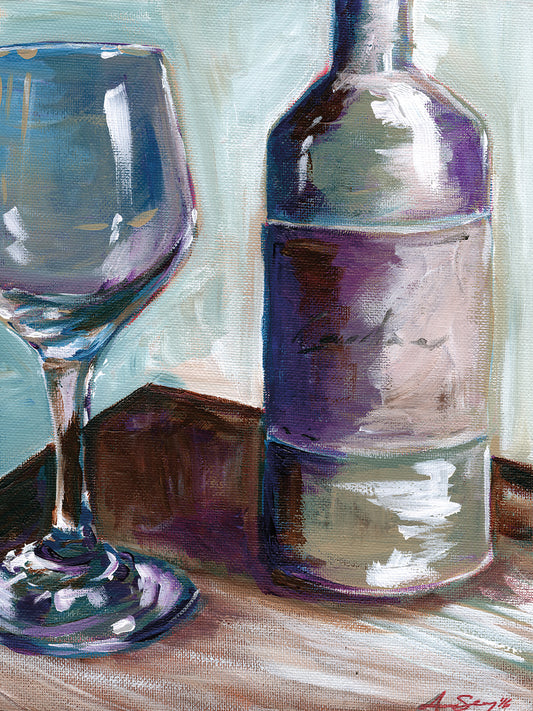 Caroline Wine Canvas Print