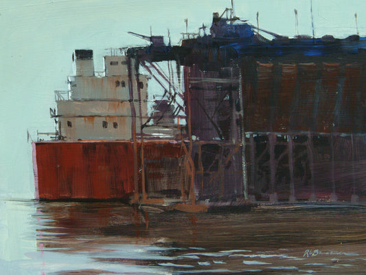Iron Ore Dock Canvas Print