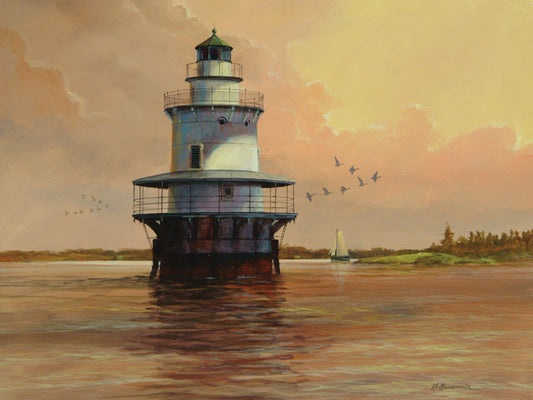 Goose Neck Lighthouse - Maine Canvas Print