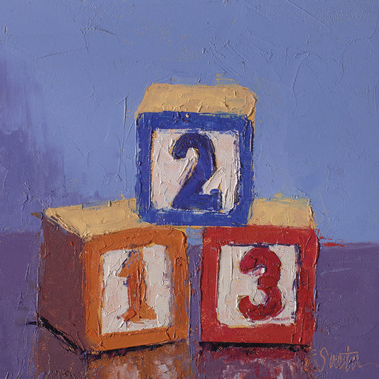 Blocks 123 Canvas Print