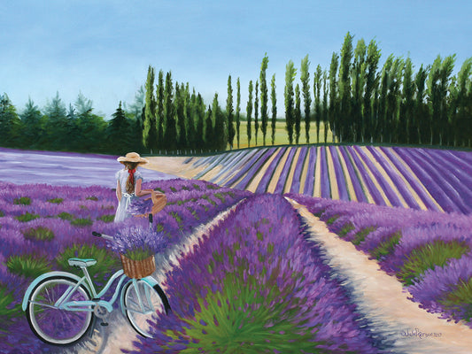 Picking Lavender Canvas Print