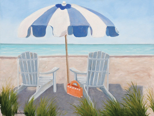 Blue Beach Canvas Print