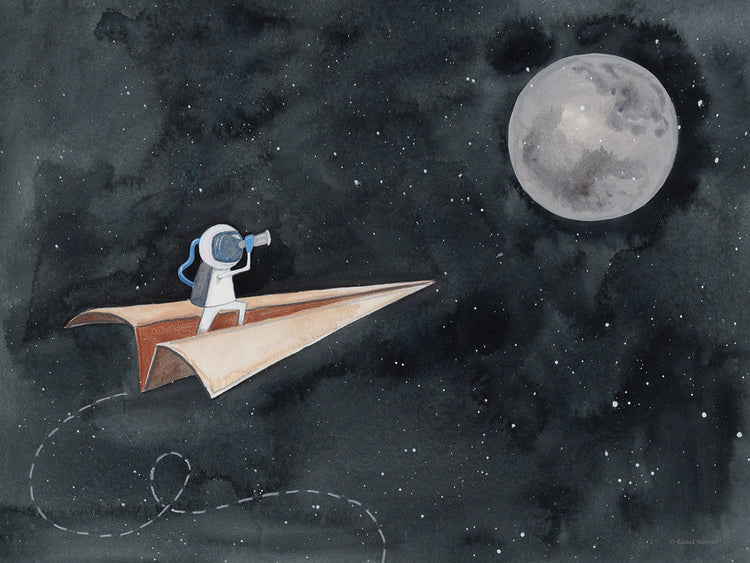 Paper Airplane to the Moon