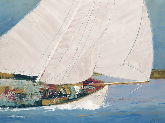 Lake Sailing Canvas Print