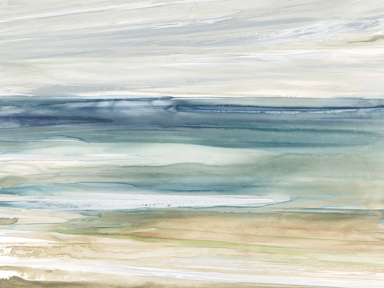 Ocean Breeze by Carol Robinson is a breezy and painterly coastal nautical painting printed on canvas or framed canvas