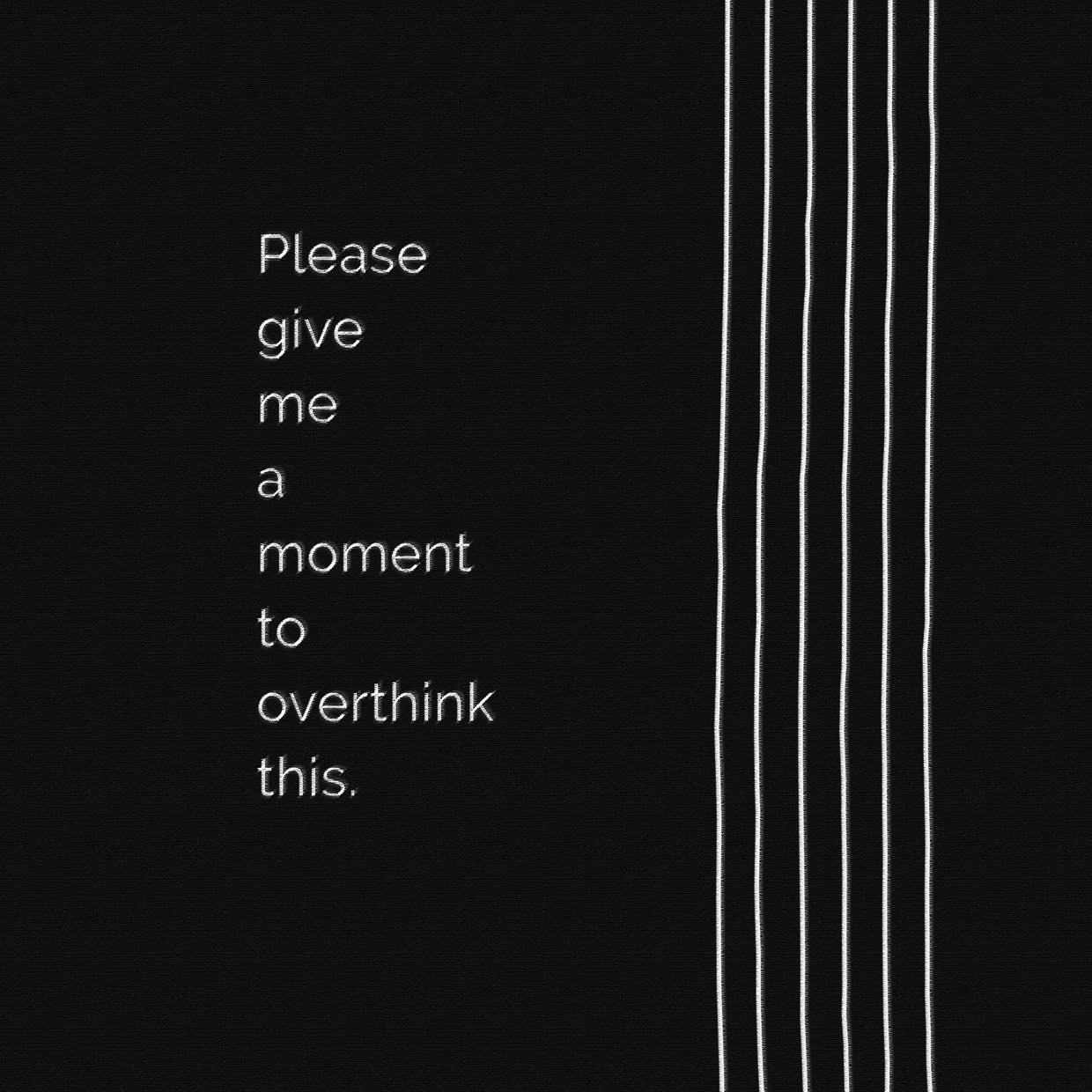 Overthink on Black