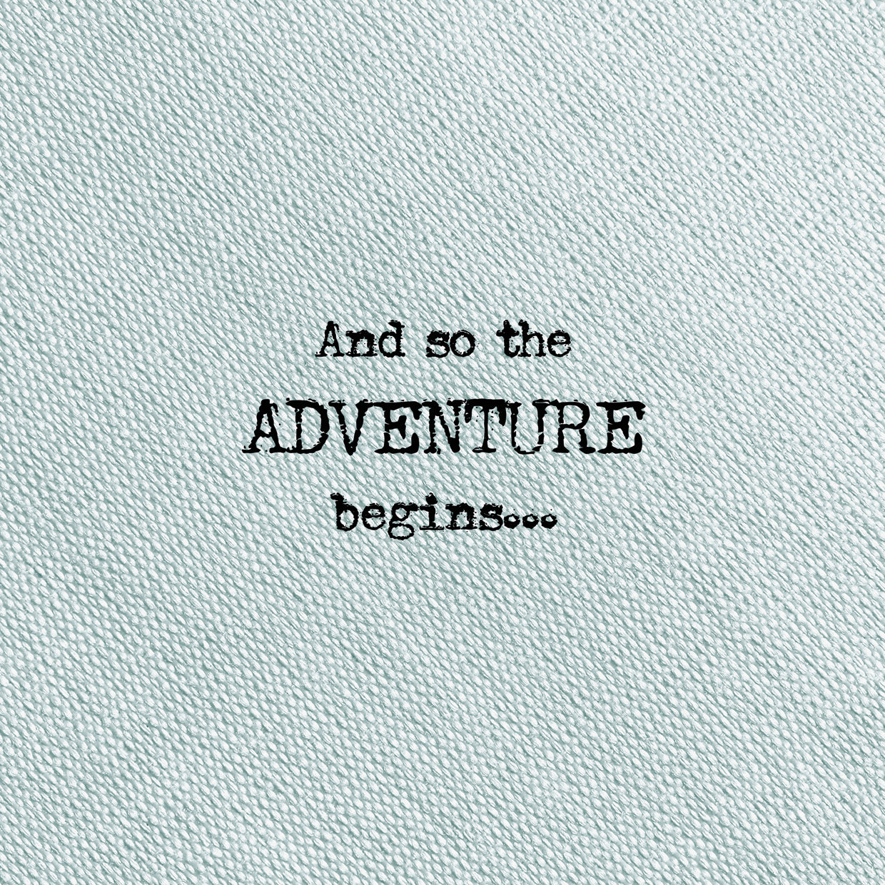 Type on Blue Adventure