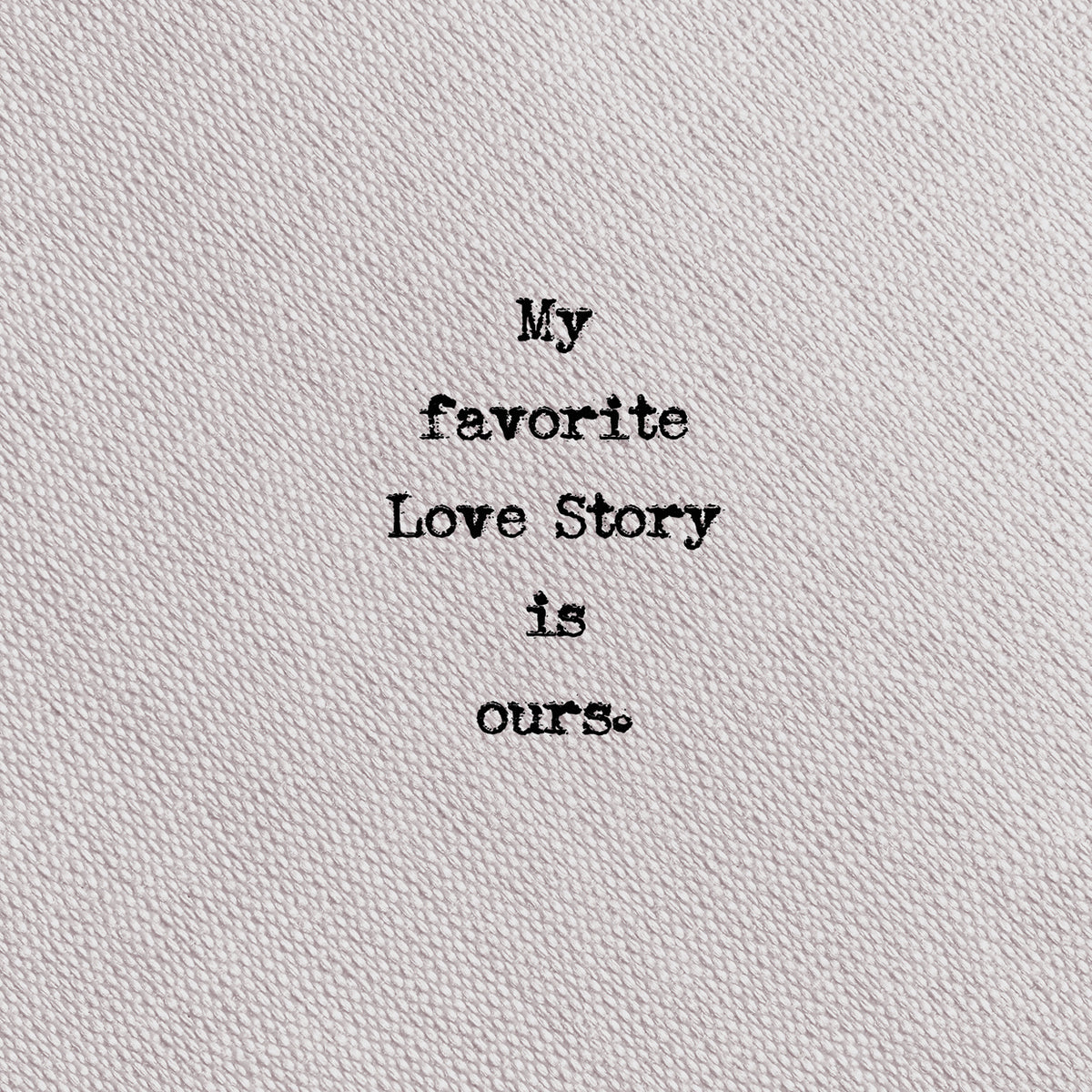 Type on Blush Love Story