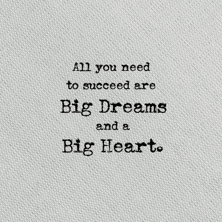 Type on Grey Big Heart
