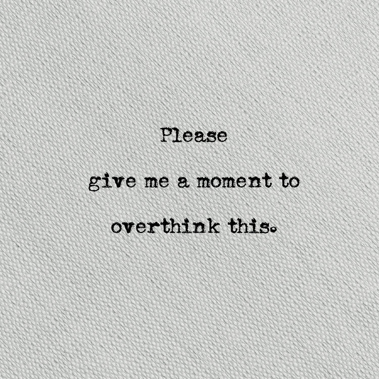 Type on Grey Overthink