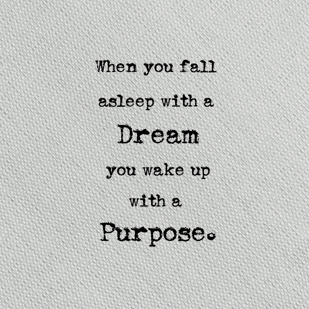 Type on Grey Purpose