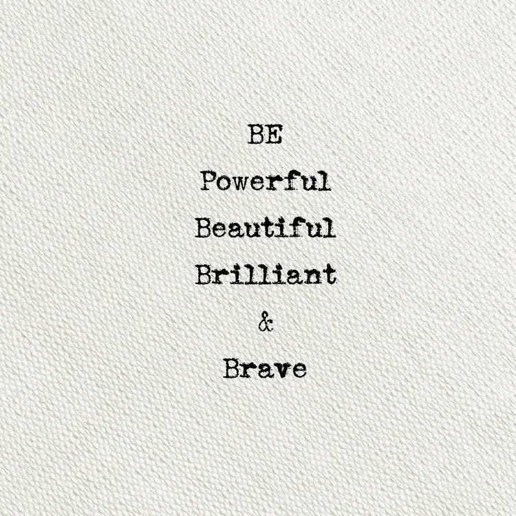 Escribe en Ivory Be Brave Lienzo