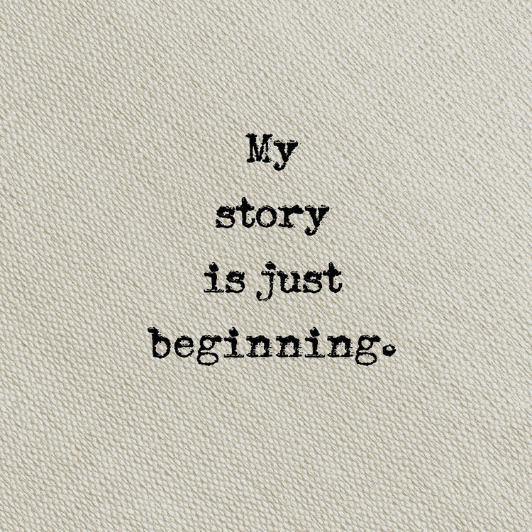 Escribe en Taupe My Story Lienzo