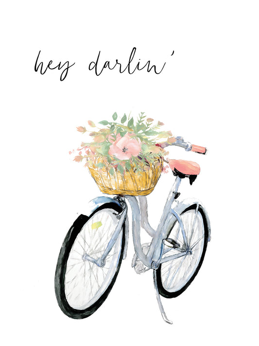 Hey Darlin' Bicycle Canvas Print