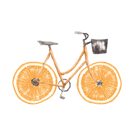 Orange Bike Canvas Print
